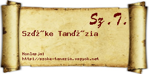 Szőke Tanázia névjegykártya